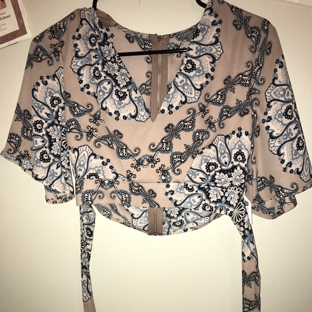 Floral Flowy Crop Top